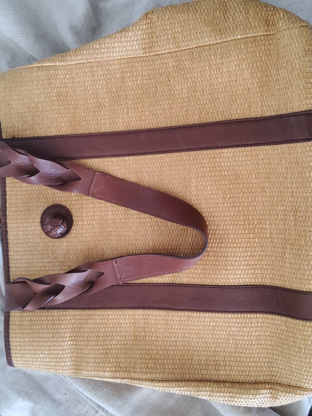 Eddie Bauer Straw Tote Bag - Picture 2 of 7